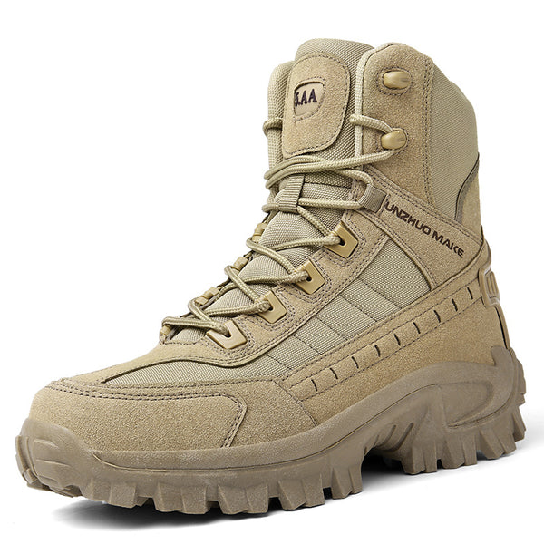 Large size special forces military boots, Russian field boots, wear-resistant training boots, outdoor hiking and mountaineering shoes